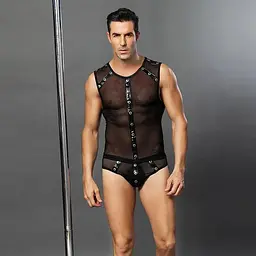Чоловічий еротичний костюм JSY Романтичний Стівен One Size Black - мініатюра 3