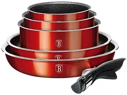 Набір посуду Berlinger Haus Metallic Line Burgundy Edition (BH-1674) - мініатюра 2