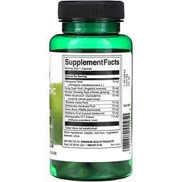 Адаптогенний трав'яний комплекс з родіолою, ашвагандою та женьшенем Swanson Adaptogenic Herbal Complex 60 капсул (100-43-2350147-20) - мініатюра 2