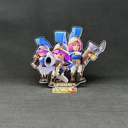 Акрилова колекційна фігурка Clash of Clans, Clash Royale Три мушкетери 15 см