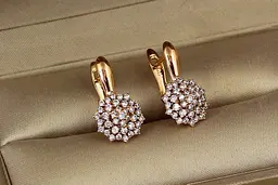 Сережки Xuping Jewelry Вершина 1,9 см золотисті