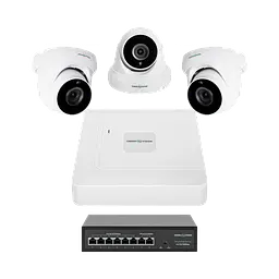 Комплект відеоспостереження на 3 камери GreenVision GV-IP-K-W81/03 5MP