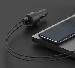 Автомобільний зарядний адаптер Xiaomi 67W Car Charger USB and Type-C (BHR6814GL) - мініатюра 4