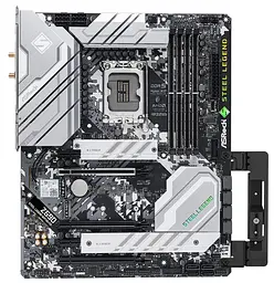 Материнська плата AsRock Z690 Steel Legend WiFi 6E/D5 Z690 Steel Legend WiFi 6E/D5) (Socket 1700, Intel Z690, ATX) Б/в