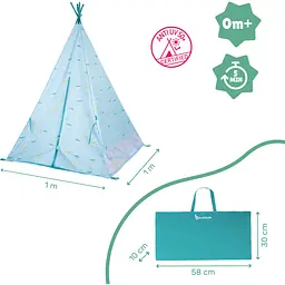  Намет Вігвам Badabulle Jungle Tepee з УФ захистом - мініатюра 3