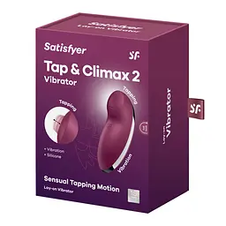 Вібростимулятор-пульсатор Satisfyer Tap & Climax 2 Red, ефект постукування пальцем - мініатюра 7