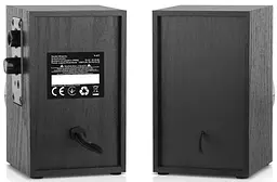 Колонки 2.0 S-217 Black, 2 x 6 Вт, МДФ, живлення від мережі 220V REAL-EL teh0029061 - мініатюра 7