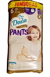 Підгузки-трусики Dada Extra Care Pants 6 EXTRA LARGE JUMBO для дітей вагою 16+ кг 62 шт (Pants6Jumbo)