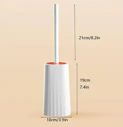 Туалетний йоржик Toilet brush з вигнутою щіткою для важкодоступних місць · Щітка чистяча для унітазу - мініатюра 4