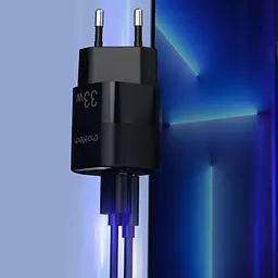 Зарядний пристрій 2xUSB 33W (USB-C+USB-A ) PD QC3.0 PD5006 чорний Choetech (PD5006-EU-BK) - мініатюра 4