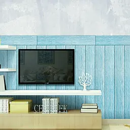 Самоклеюча 3D панель Sticker Wall блакитне дерево 700х700х4мм 93 SW-00001338 - мініатюра 3