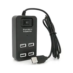 Концентратор Voltronic USB 2.0 to 4xUSB black (YT-HWS4-B) - мініатюра 2