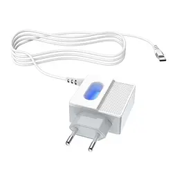 Зарядний адаптер Hoco C75 Imperious DC5V 2.4 A EU штекер подвійний USB вихід - мініатюра 2