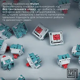 Клавіатура Epomaker Shadow-S Mulan White механічна бездротова (SHS-W-M) - мініатюра 19