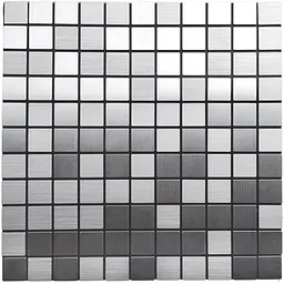 Самоклеюча панель під алюміній Sticker Wall SW-00001167 30x30смx3 мм Срібний