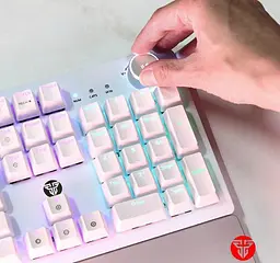 Клавіатура ігрова з підсвіткою Fantech MK-853V2 White Blue Switch MARCOS MECHANICAL Eng/Укр/Рус - мініатюра 8