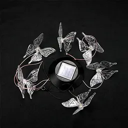 Світильник нічник Butterfly Led Solar на сонячній батареї 16 режимів colors Butterfly Led Сонячний нічник 16 - мініатюра 3