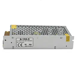 Імпульсний блок живлення 5 V 30 A 150 Вт, S-150-5, блок живлення для світлодіодних стрічок, умзч, адаптер імпульсного живлення - мініатюра 4