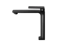 Змішувач для умивальника Corsan Trino black mat високий CMB7112BL Чорний матовий