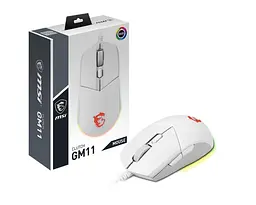 Mиша USB OPTICAL GAMING CLUTCH GM11 WHITE MSI - мініатюра 5