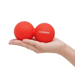 Масажний м'яч подвійний Cornix Cornix Lacrosse DuoBall 6.3 x 12.6 см XR-0112 Red - мініатюра 2
