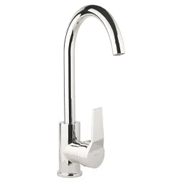Змішувач s45 Ø40 для кухні вилив високий вухо на гайці AQUATICA (9745100) - мініатюра 2