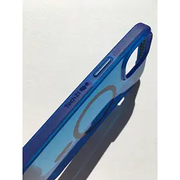 Оригінальний протиударний чохол Tech21 Evo Check MagSafe Blue для iPhone 13/14 (T21-9818) - мініатюра 7