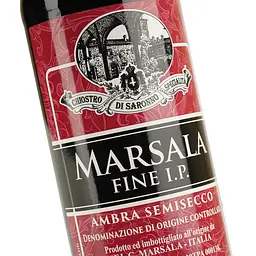 Вино Lazzaroni Marsala Fine Chiostro di Sarono червоне солодке, 0,75 л, 17,5% - мініатюра 5