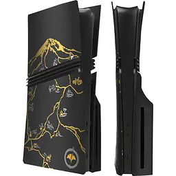 Змінна панель DK Faceplate Replaceable 4in1 для PlayStation 5 Pro Blue-Ray Faceplate Ghost Black Yotei [163768]