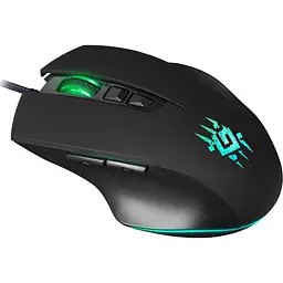 Мишка Defender Wolverine GM-700L ігрова RGB, 7 кн., 12800 dpi, чорна - мініатюра 3