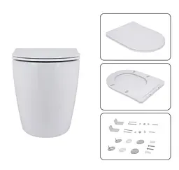 Набір Qtap Nest 4 в 1 підвісний унітаз Robin 520x365x365 + комплект інсталяції QT13332381AW47498 - мініатюра 7