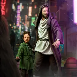 Статуетка Star Wars Obi-Wan and Young Leia - Deluxe Розмір 1/10 (Зоряні війни) 20,4 см - мініатюра 9