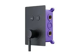 Душова система прихованого монтажу Corsan CMZ066MBL black + BOX 646987, Чорний матовий - мініатюра 4