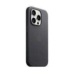Чехол для Apple iPhone 15 Pro, FineWoven Case with MagSafe, черный, защитная накладка из материала FineWoven, противоударный, для iPhone, защита всего корпуса, поддержка беспроводной зарядки и MagSafe, (ARM71982) - мініатюра 2