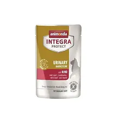 Корм вологий ветеринарний для кішок Integra Protect Urinary Struvit при сечокам'яній хворобі, з яловичиною, 85 г