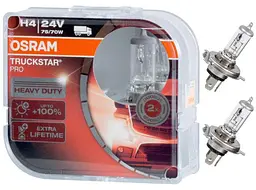 Автолампа галогенна Osram Truck Star +100% H4 75/70W /24V 2 шт (64196 TSP BOX)