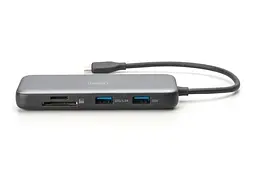 Digitus Док-станція DIGITUS USB-C > 2xHDMI/2xUSB-A/USB-C/SD/MicroSD/RJ54 - мініатюра 2