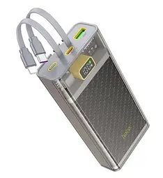 Акумулятор зовнішній Hoco J104A Discovery edition 22.5 W (20000mAh) з вбудованим кабелем - мініатюра 2