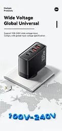 Зарядний адаптер блок Essager 100 W ES-CD37 2C+2U чорний - мініатюра 7