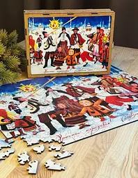 Пазл дерев`яний UkrainianPuzzles Українське різдво - мініатюра 2