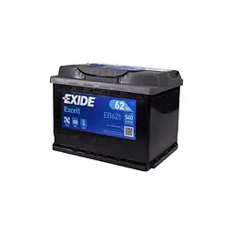 Акумулятор автомобільний EXIDE EXCELL 62A (EB621) - мініатюра 1