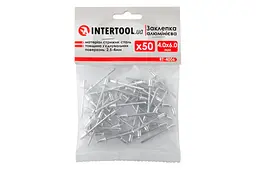 Витяжні заклепки з плоскою головкою Intertool 4.0 х 6.0 мм (в упаковці 50 шт.) - мініатюра 3
