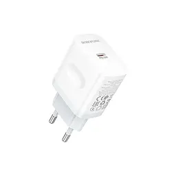 Зарядний пристрій BOROFONE BA99A USB-C PD20W white (6941991121357)