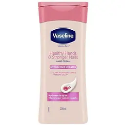 Крем для рук і нігтів VASELINE 200мл INTENSIVE CARE з Кератином
