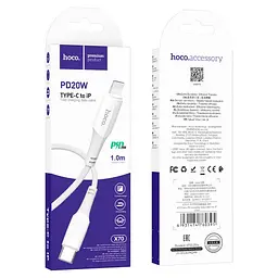 Кабель Hoco X70 Pisces Cable Type-C to Lightning 2,4A 1m White - мініатюра 2