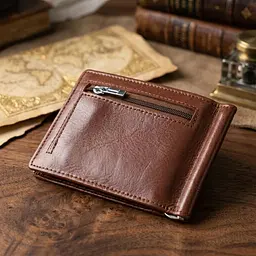 Зручний затискач для грошей із натуральної гладкої шкіри ST Leather 19427 коричневий - мініатюра 4