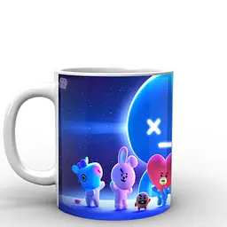Кухоль GeekLand БТ21 тварини BT21 BTS 02.43 330 мл білий - мініатюра 3