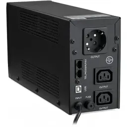 Пристрій безперебійного живлення Vinga LED 650VA metal case with USB (VPE-650PRMU) - мініатюра 3
