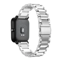 Металевий ремінець Primo для годинника Xiaomi Huami Amazfit Bip/Amazfit GTS Silver - мініатюра 2