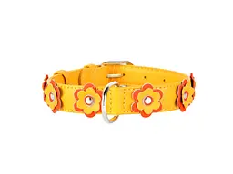 Нашийник для тварин Collar GLAMOUR з оздобленням "Аплікація" Ш 35 мм Д 46-60 см жовтий (35048) - мініатюра 2